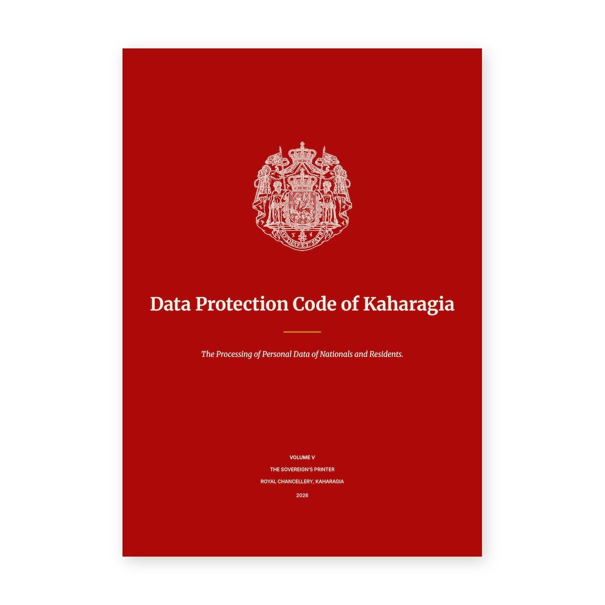 Data Protection Code of Kaharagia
